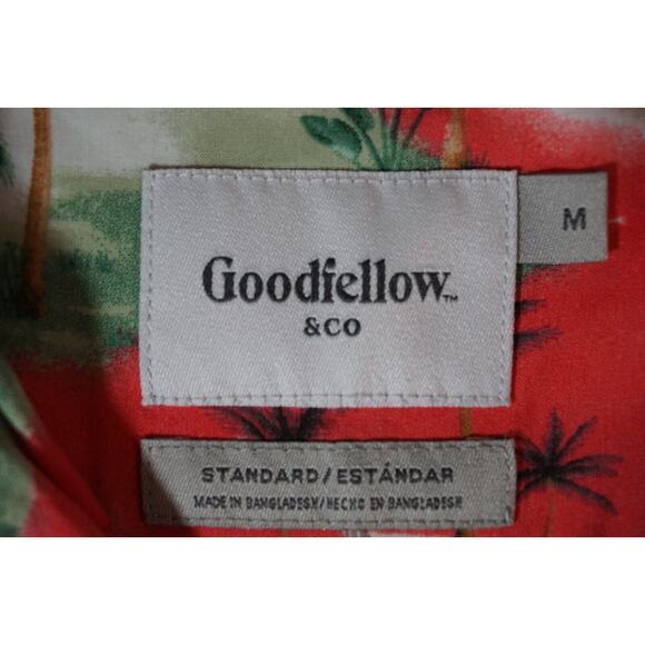 Goodfellow and Co Mens Standard Hawiaan shirt Sz M Tropical - Picture 5 of 7